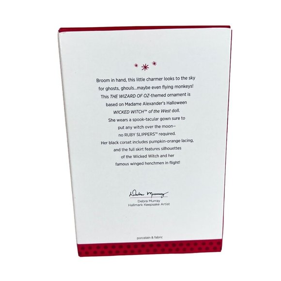 Hallmark Ornament Halloween Wicked Witch Of The West Madame Alexander Wizard Oz - Picture 9 of 10